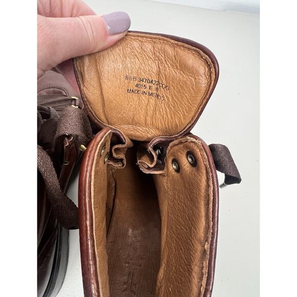 Frye Alta Hiker Boots Brown Leather Lace Up Women’s Size 8.5 - Picture 6 of 8